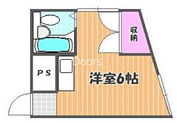 さかいビル 1Kの間取図画像