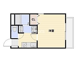 アルクオーレ 1Kの間取図画像