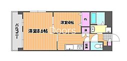 スプレンドーレ医大東 2Kの間取図画像