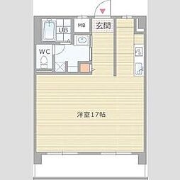 おおきに長堀橋鰻谷北サニーアパートメントの間取図画像