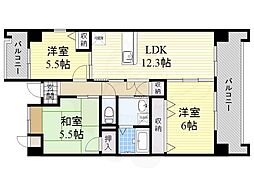 ヴェルドミール桃山台 3LDKの間取図画像