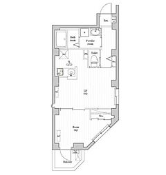 JR山手線 神田駅 徒歩3分の賃貸マンション 2階1LDKの間取り