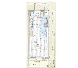 JR山手線 大崎駅 徒歩2分の賃貸マンション 10階1Kの間取り