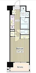 京急本線 新馬場駅 徒歩9分の賃貸マンション 3階1Kの間取り