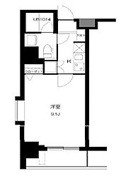 JR京浜東北・根岸線 神田駅 徒歩6分の賃貸マンション 9階1Kの間取り