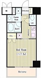東京メトロ丸ノ内線 御茶ノ水駅 徒歩7分の賃貸マンション 5階1Kの間取り