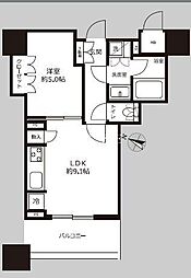 東京メトロ有楽町線 護国寺駅 徒歩8分の賃貸マンション 4階1LDKの間取り