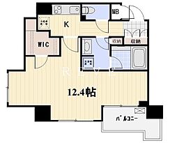 東京メトロ日比谷線 人形町駅 徒歩4分の賃貸マンション 7階1Kの間取り