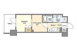 東京メトロ銀座線 田原町駅 徒歩6分の賃貸マンション 3階2Kの間取り