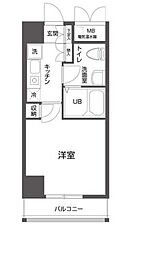 JR総武線 浅草橋駅 徒歩4分の賃貸マンション 5階1Kの間取り