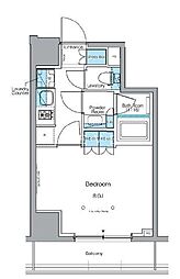 JR山手線 上野駅 徒歩5分の賃貸マンション 4階1Kの間取り