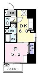 JR山手線 上野駅 徒歩10分の賃貸マンション 4階1DKの間取り