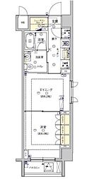 東京メトロ半蔵門線 水天宮前駅 徒歩9分の賃貸マンション 3階1DKの間取り