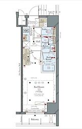 JR総武線 浅草橋駅 徒歩13分の賃貸マンション 6階1Kの間取り