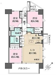JR総武線 浅草橋駅 徒歩13分の賃貸マンション 8階3LDKの間取り