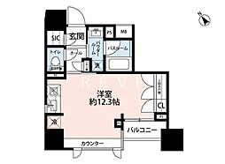 JR山手線 西日暮里駅 徒歩9分の賃貸マンション 4階ワンルームの間取り