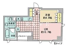 東京メトロ日比谷線 人形町駅 徒歩4分の賃貸マンション 5階1LDKの間取り