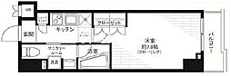 東京メトロ日比谷線 上野駅 徒歩10分の賃貸マンション 3階1Kの間取り
