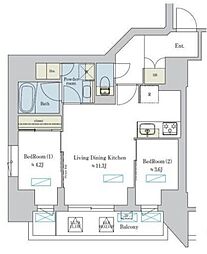 間取図画像 2LDK