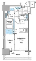 ルフォンプログレ本郷三丁目 1LDKの間取図画像