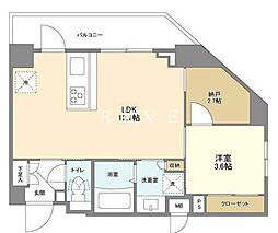 RenaissanceCourt文京白山 1LDKの間取図画像