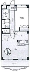 メゾンアラモード 2階1LDKの間取り