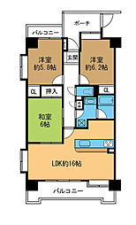 間取図画像 3LDK