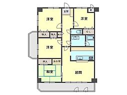 ライオンズマンション加古川リバーサイド 4LDKの間取図画像
