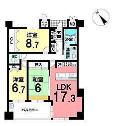 間取図画像 3LDK
