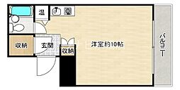 Osaka Metro谷町線 都島駅 徒歩7分の賃貸マンション 7階ワンルームの間取り