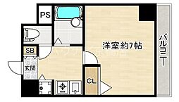 Osaka Metro谷町線 都島駅 徒歩3分の賃貸マンション 6階1Kの間取り