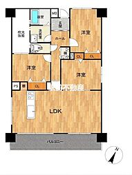 グリーンマンションやよい坂 4LDKの間取図画像