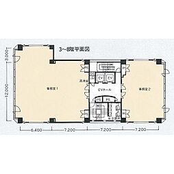 イトーピア扇町ビルの間取図画像