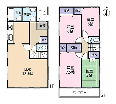 間取り 千葉市緑区高津戸町　戸建