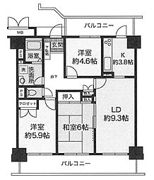 間取図画像 3LDK