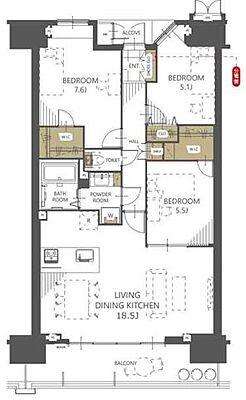 間取り メゾン・グランツ沼津浅間 7階 7階/-