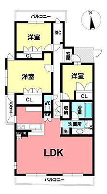 間取り シャリエ沼津　6階 6階/-