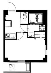 都営大江戸線 豊島園駅 徒歩5分の賃貸マンション 2階1Kの間取り