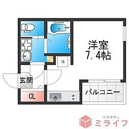 ハーモニーテラス北田辺 3階/-