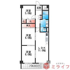 物件の間取り