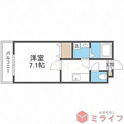 エステイトE長吉川辺 1階/-