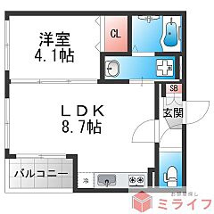物件の間取り