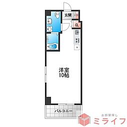 VitaNuova堺 ワンルームの間取図画像