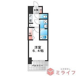 S-RESIDENCE堺altklas 1Kの間取図画像