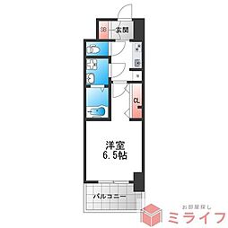 S-RESIDENCE堺altklas 1Kの間取図画像