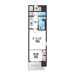 ArtizA堺 1LDKの間取図画像