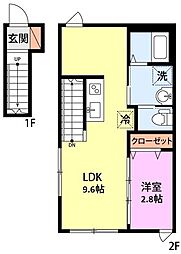TRY ONE 1LDKの間取図画像