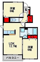 間取図画像 2LDK
