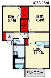 間取図画像 2LDK