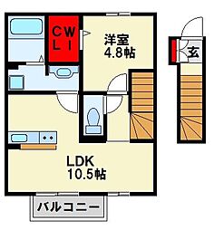 間取図画像 1LDK